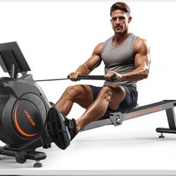 YOSUDA Magnetic/Water Rowing Machine for Home - Rower Machine Use with Bluetooth, App Supported, Rowing Machine for Taller Power Athletes, Comfortable