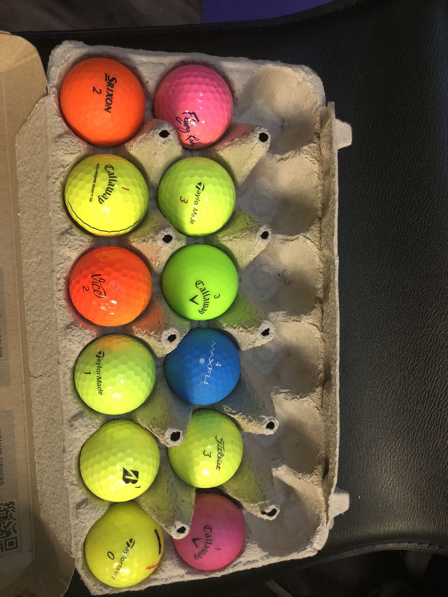 Colorful Golf Balls