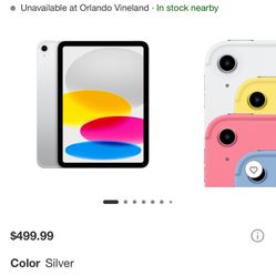 iPad 10th gen 256gb blue