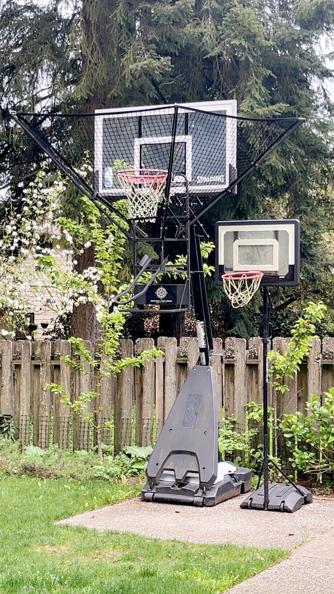 Spalding Ultimate Hybrid 60” Portable Basketball Hoop