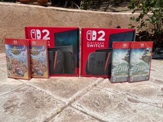 Nintendo switch 2 Zelda Mario kart.