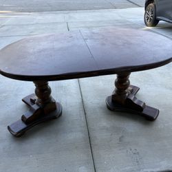 Brown Wood Dining Table