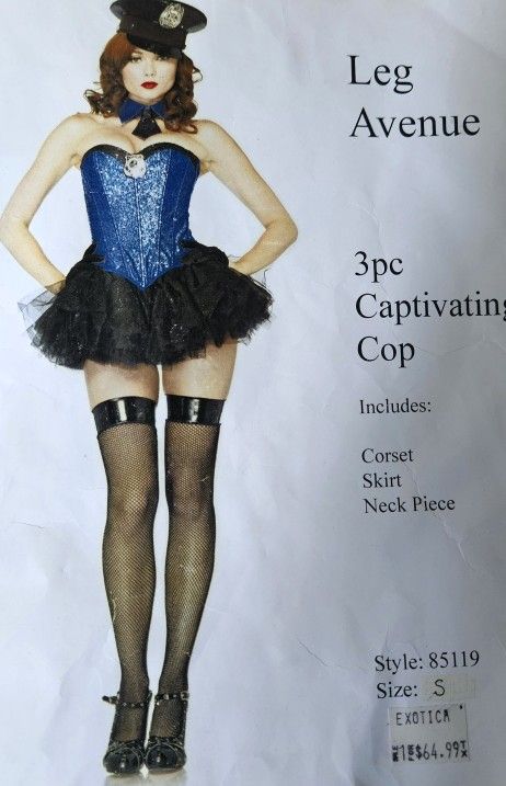 Haloween Costume Captivating Cop.