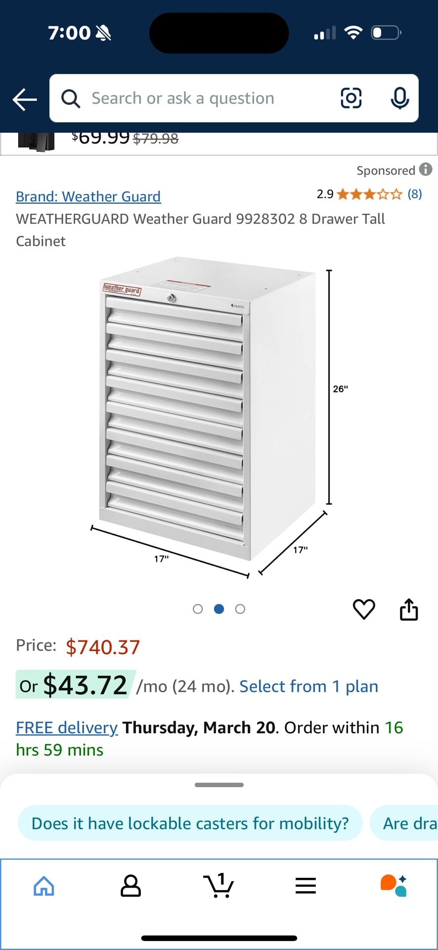 WeatherGuard Tool Drawers 