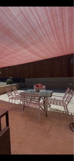 Outdoor table and chairs