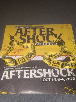 Aftershock  2-4 day passes