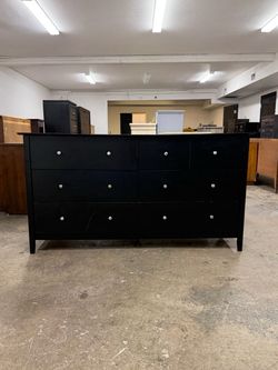 Black 6 Drawer Dresser