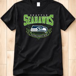 Seattle Seahawks Black Unisex T-Shirt
