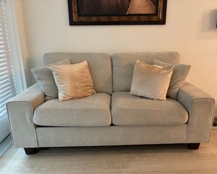 Beige Sofa Couch 71.25inch