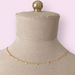 Gold Tone Flicker Necklace 