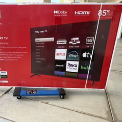 85 TV TCL smart 4K HDTV $55 down on financing free delivery