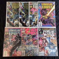 Vintage Comic book lot of 7! Fantastic Force. Marvel Comics. Mixed lot. Keys.