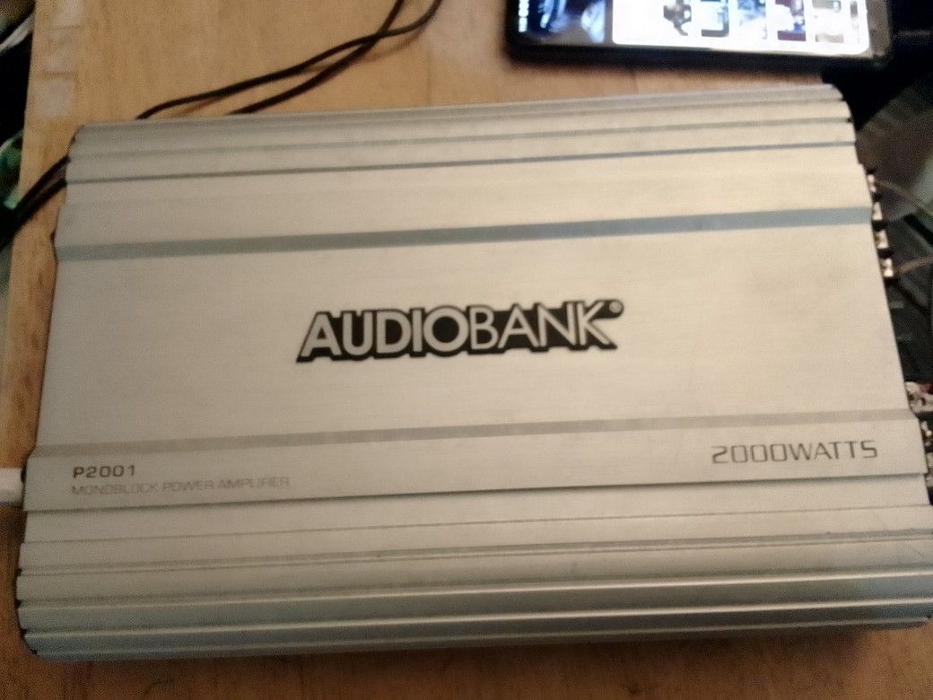 Audio Bank P2001 Mono Block Power Amplifier 2000 Watts Max Power 