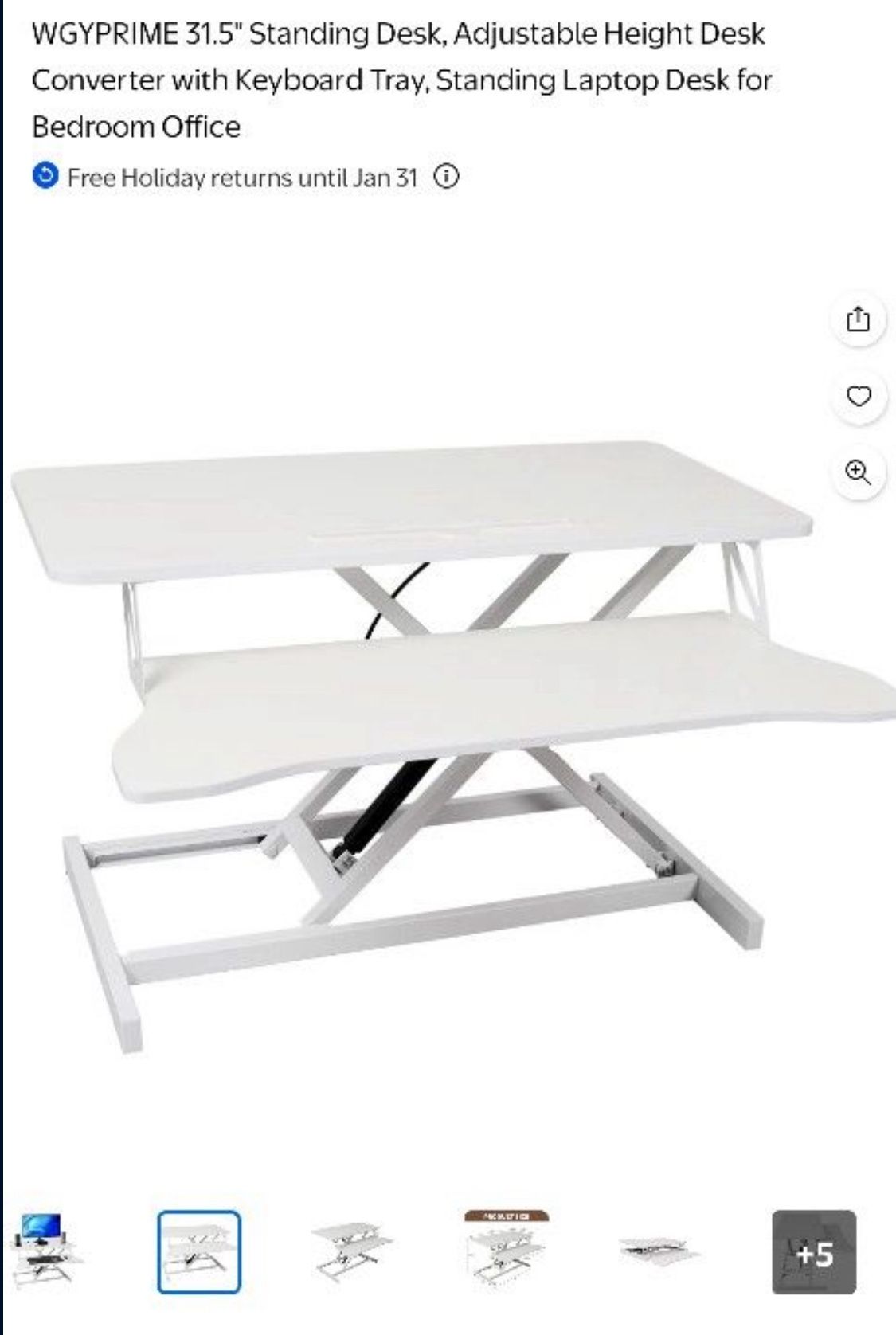 31.5” Laptop Desk Stand