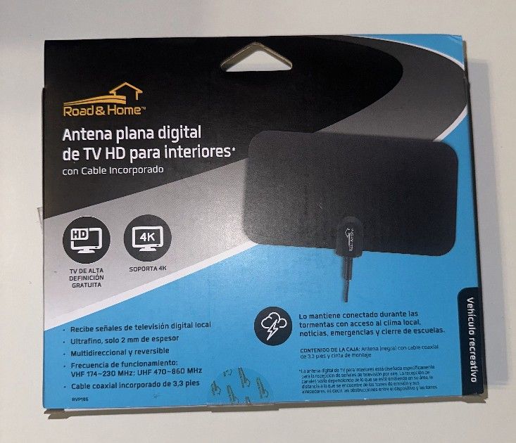 4K HD Digital TV Antenna Indoor HDTV Amplified Signal Booster Road Home - NEW