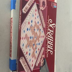 1980 Monopoly & Scrabble Vintage Game Borads Bundle