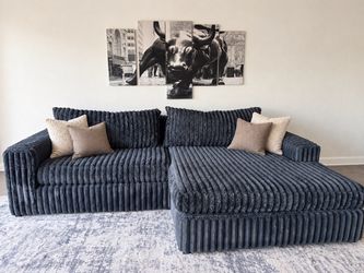 Gray sectional sofa couch sala
