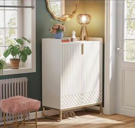 New assembled Shoe Cabinet with Doors, 5 Tiers Shoe Storage Cabinet for Entryway, 25 Pairs Wooden Shoe Cabinets, Modern Shoe Organizer Storage for Liv