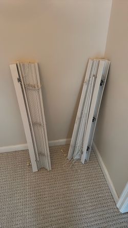 FREE – 2 White Faux Wood Blinds (2" slats)