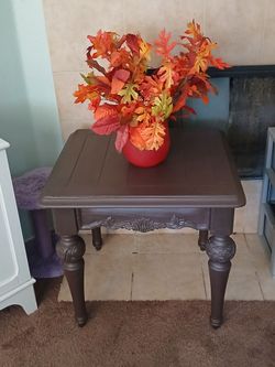 Ashley  solid  wood  side table  26 wide 27 height