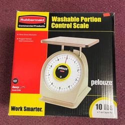 Rubbermaid FG810W Washable 10 lb. Portion Control Scale