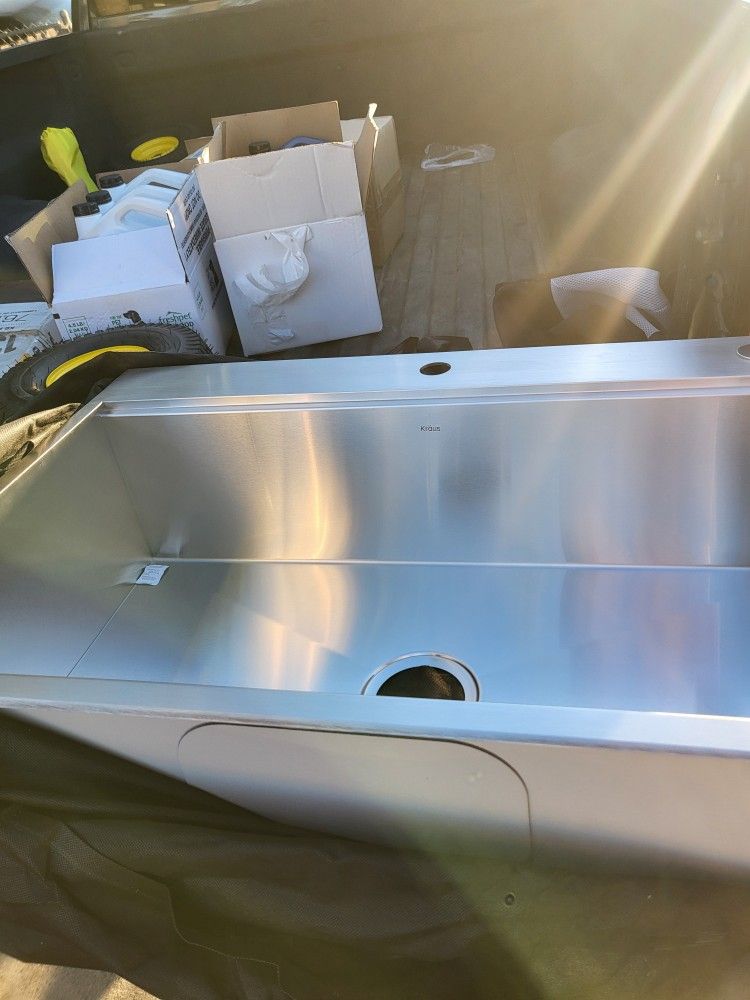 Kraus Kore 33" Drop In Single Basin Stainless Steel Kitchen Sink