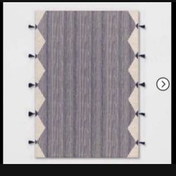 5ft X 7ft Linear Global Stripe Outdoor Rug Navy Ivory Project 62 Carpet!!!!!