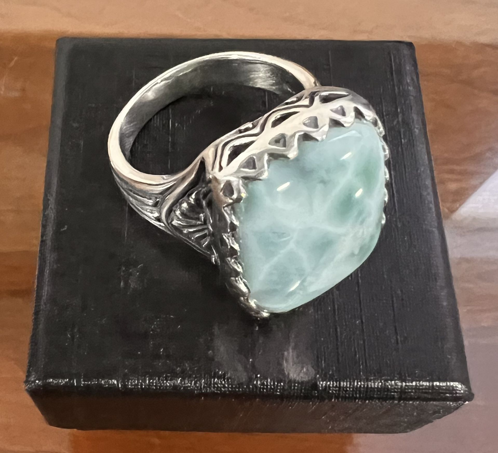 American West - Sterling & Larimar Ring