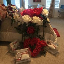 Red And White Flower Party Wedding Bundle