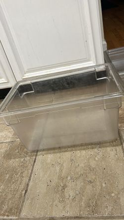 Clear storage containers