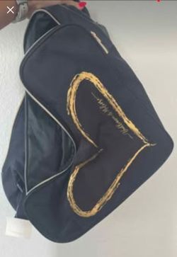 Brilliance & Melrose Black Heart Duffle Bag