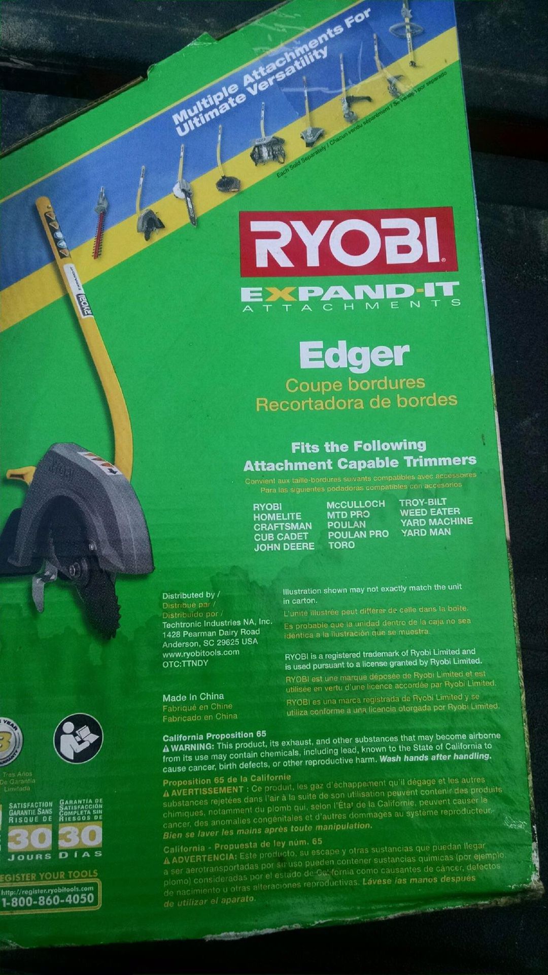 ryobi expand it edger