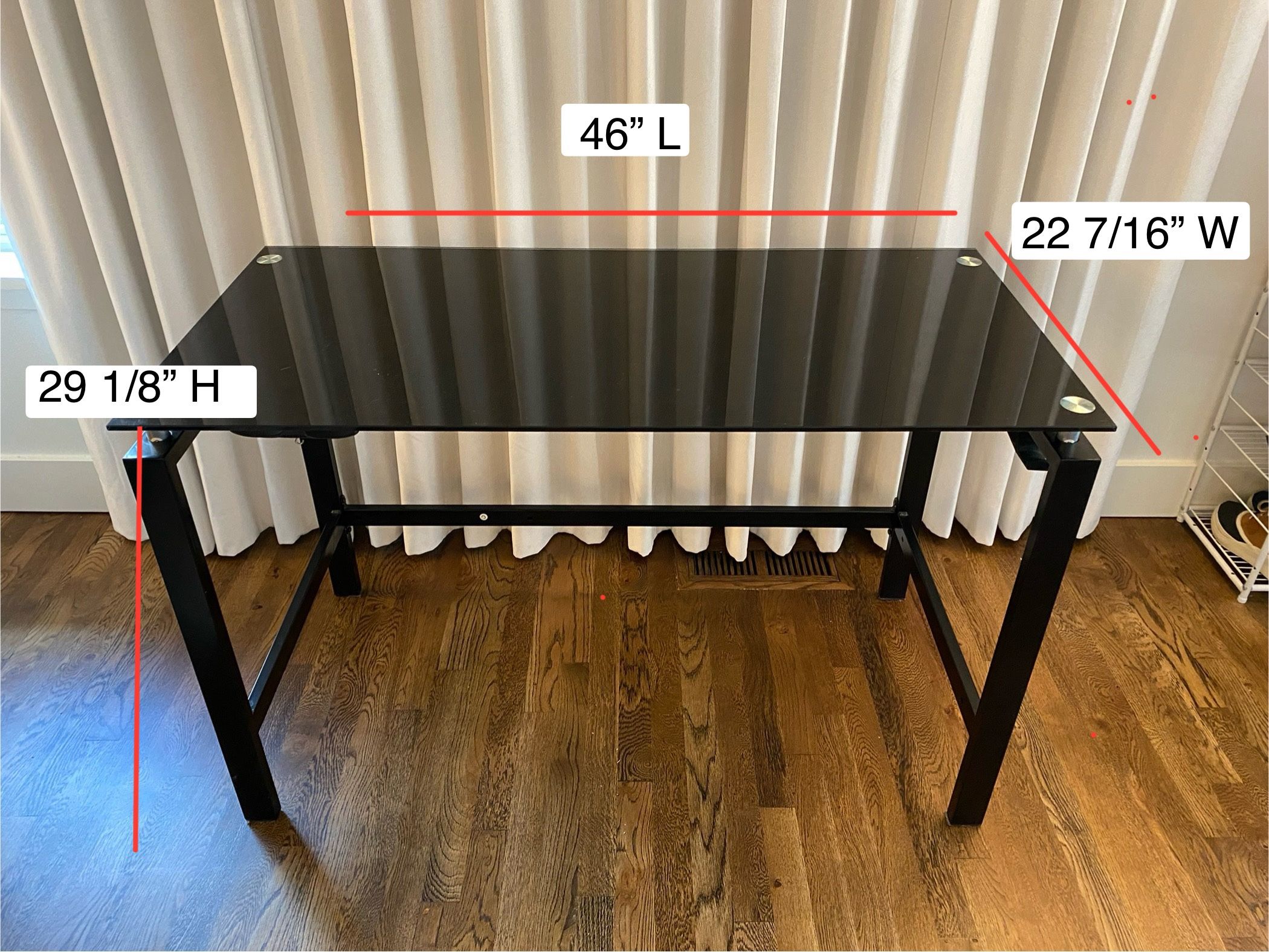 FREE Black Glass Top Desks (2)