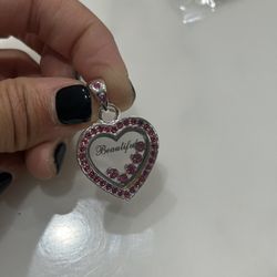 Lead Free Heart Pendant 8pcs 