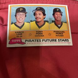 1981 Topps VANCE LAW TONY PENA RC PASCUEL PEREZ Rookie #551 Pittsburgh Pirates Only $1 Firm 
