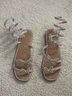 Butterfly sandals women size 8.5