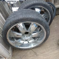 350 obo all 4 tires are good, velocity rims 22's