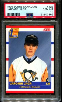 1990 Score #428 Canadian Jaromir Jagr Rookie Card PSA GEM MINT 10