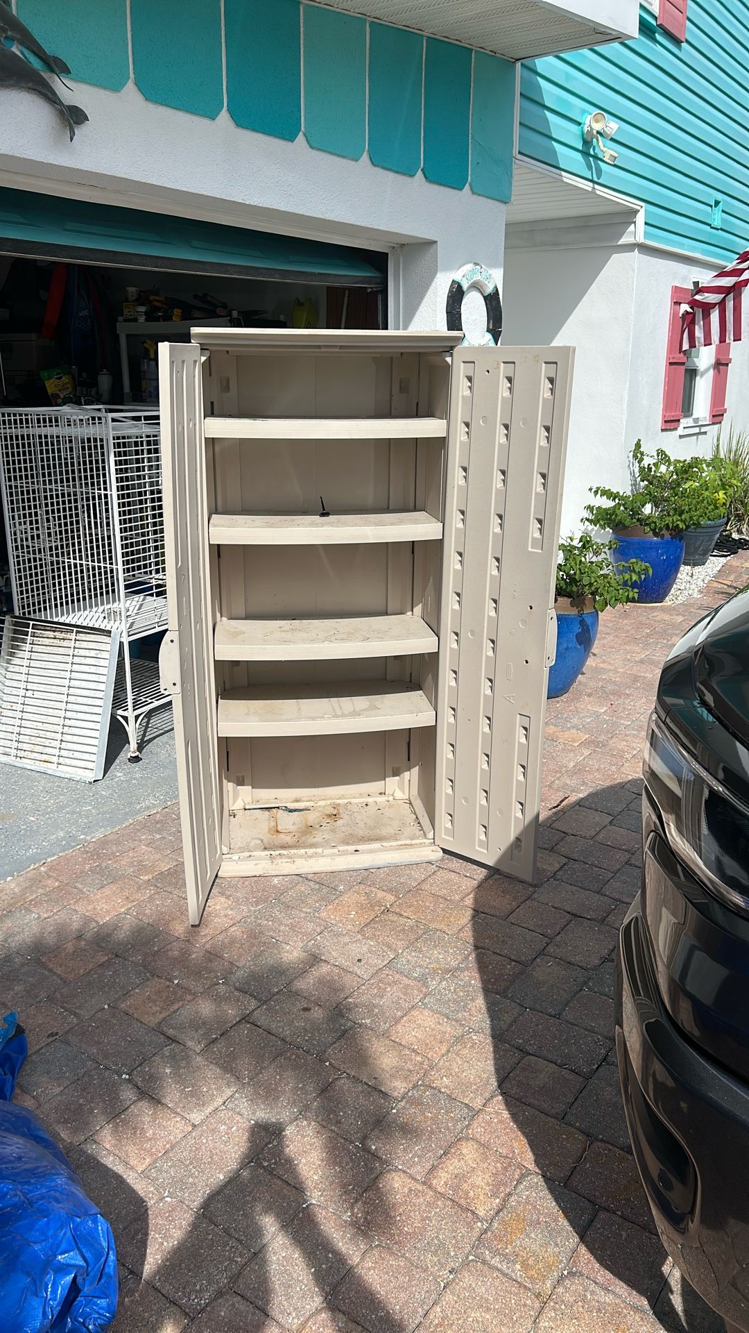 Rubber Maid Storage Cabinet