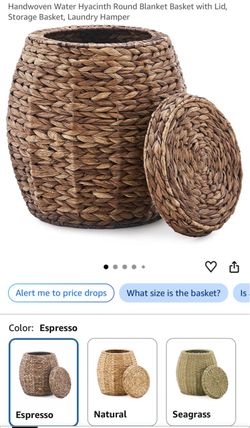 Basket for blankets