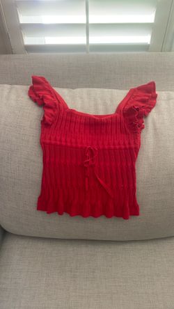Red  tank top