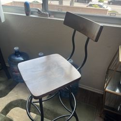 Wooden Swivel Chairs X2