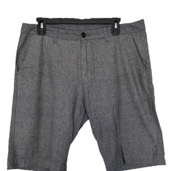 Giordano Men’s Gray Mid-Rise Bermuda Shorts Size 34