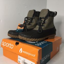 New Womens Size 8 Sporto Waterproof Fashion Boots