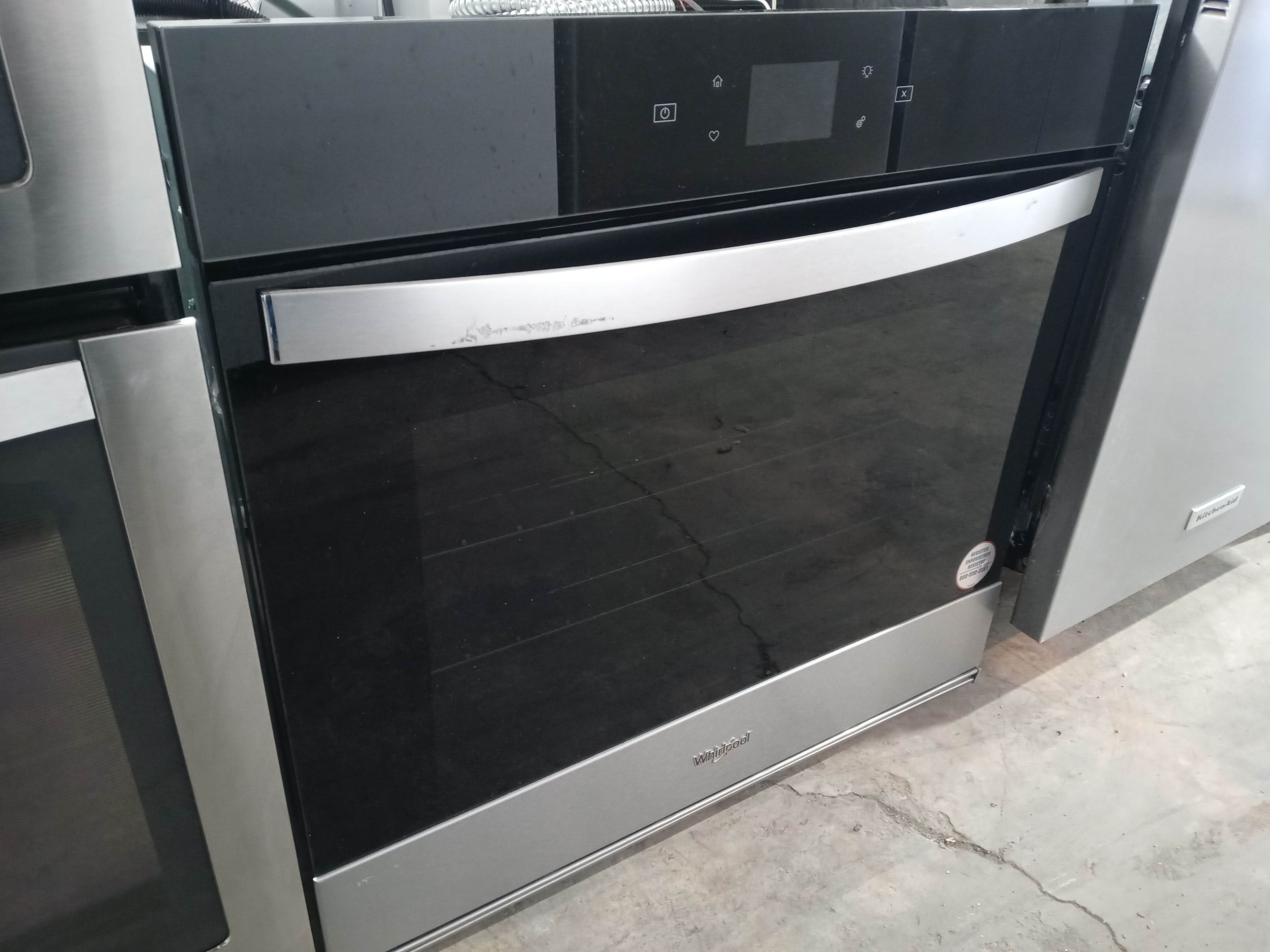 Whirlpool 30" stainless steel single wall oven - Free delivery