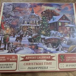 Winter Christmas Holiday Puzzle Advent Calendar 