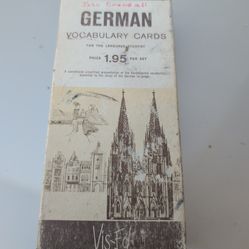 German vocabulary cards