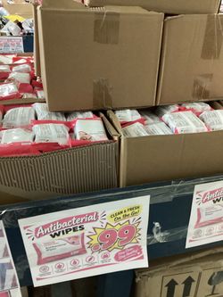 Antibacterial Wipes, 30 Count - $0.99