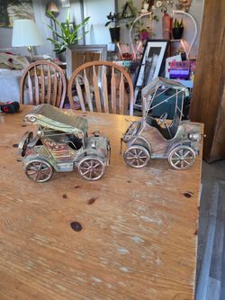 Vintage metal musical cars made by Berkeley Designs, $5 each