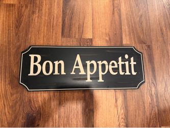 Bon appetit sign